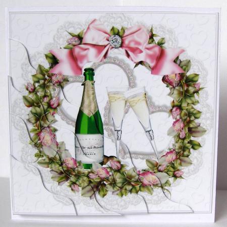 Anniversary Champagne and Roses by Margaret McCartney