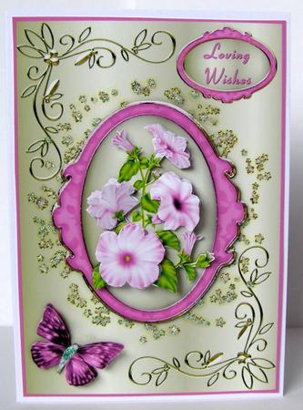 Blossom Bonanza in Pink Card Front with Step by Step by Margaret McCartney