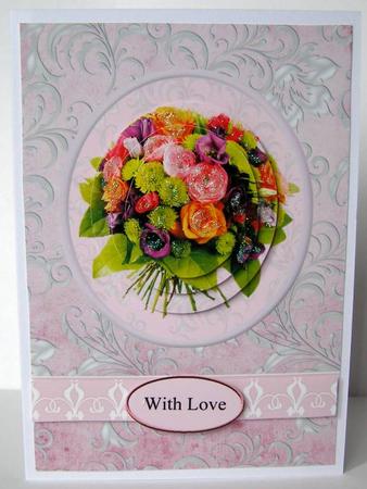 Large Bouquet on Pink by Margaret McCartney