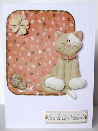 Kitcat with Her Ball of Wool by Margaret McCartney