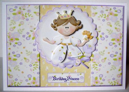 Birthday Princess with Decoupage by Margaret McCartney
