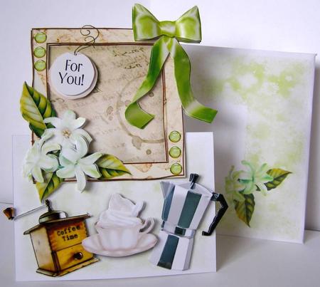 Over the Edge Card Kit with Envelope and Insert by Margaret McCartney