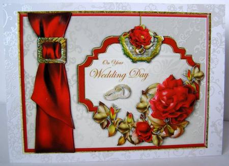 Red and Gold Wedding Day by Margaret McCartney