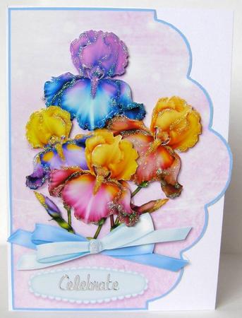 Double Bowed Iris's by Margaret McCartney