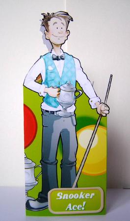 Snooker Dude Shaped. by Margaret McCartney