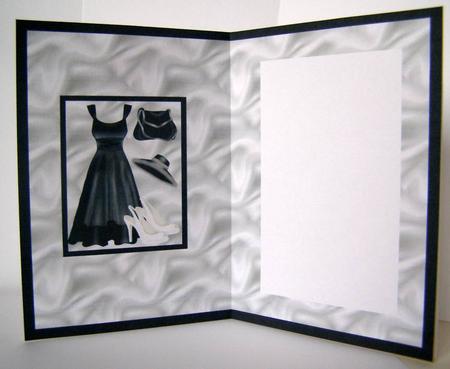 Black, White and Satin Ladies Fashion Insert by Margaret McCartney