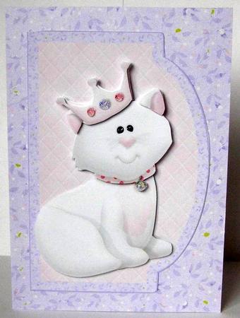 Royal Cat Cardfront by Margaret McCartney
