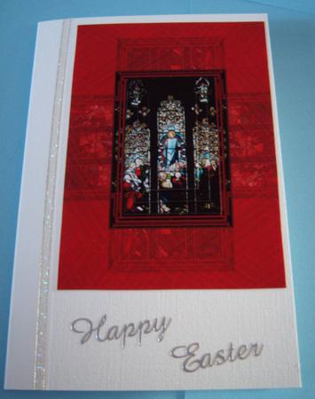 Stained Glass Easter Card by Margaret McCartney