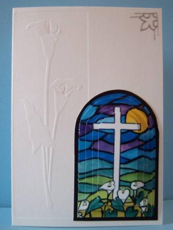 Easter Window Pyramage by Margaret McCartney