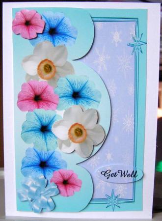 Blue & Pink Birthday by Margaret McCartney