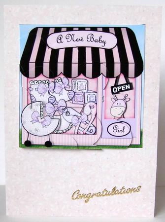 The Little Baby Girl Shop Shell Edged Corner Side Stacker by Margaret McCartney