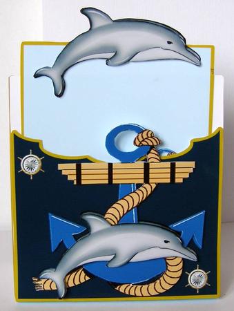 Dimensional Pocket Card Dolphins by Margaret McCartney