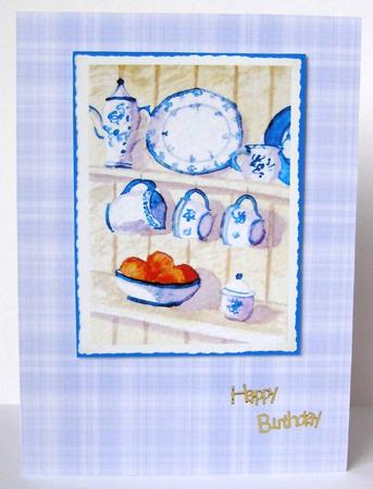 Plaid Backing Paper in Lilac by Margaret McCartney
