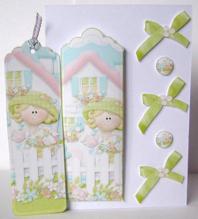 Bumbleberry Cottage Bookmark and Pocket Sheet by Margaret McCartney