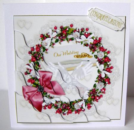 Rose Frame Wedding Side Stacker by Margaret McCartney