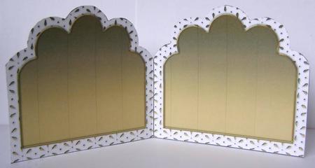 Gold Embroidery Anglaise Matching Card Insert by Margaret McCartney