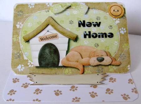 Welcome New Home Dog Toppers 2 to a Sheet by Margaret McCartney