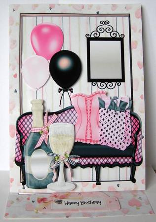 Birthday Girl, 18, 21 & General - Easy Squeezy A4 Easel Kit by Margaret McCartney
