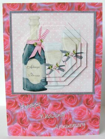 Champagne Pyramid Quick Card by Margaret McCartney