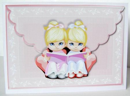 Best Friends Scalloped Edge Envelope Card by Margaret McCartney