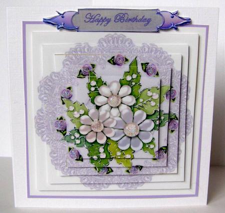 Floral Pearls Pyramage by Margaret McCartney