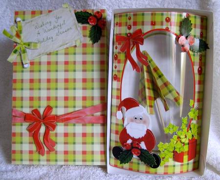 Happy Holidays 3D Parasol Pillow Kit by Margaret McCartney