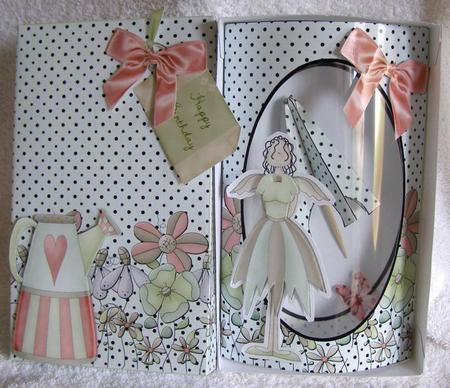Garden Angel 3D Parasol Pillow Card Kit by Margaret McCartney