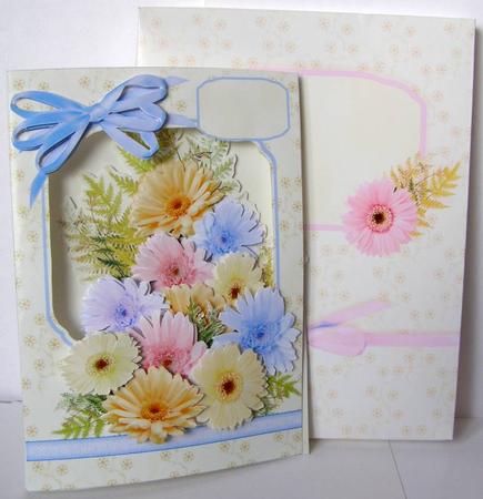 Flower Boxes 3D Card Kit - Gerbera Delight by Margaret McCartney