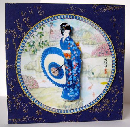'oriental Lady' Plate Step by Step by Margaret McCartney