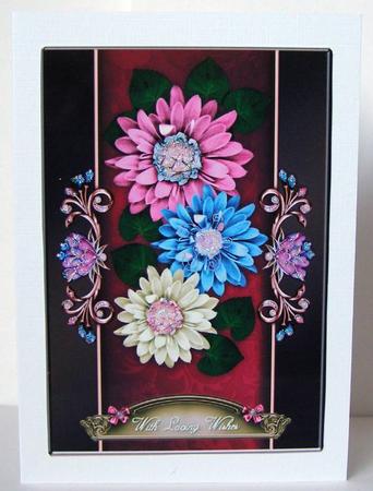 An Abundance of Blossoms A4 Card Front by Margaret McCartney