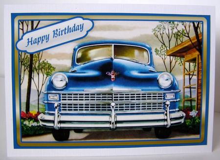 1947 Chrysler Card A4 Front by Margaret McCartney