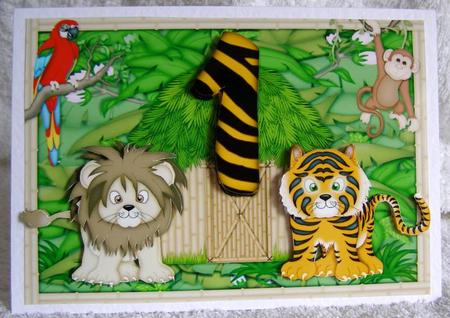 Jungle Birthday 1 by Margaret McCartney