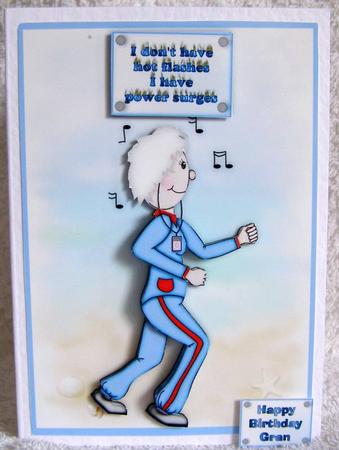 Super Gran Card Front with Step by Step by Margaret McCartney