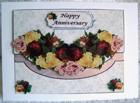 Birthday or Anniversary Swag Faux Envelope by Margaret McCartney