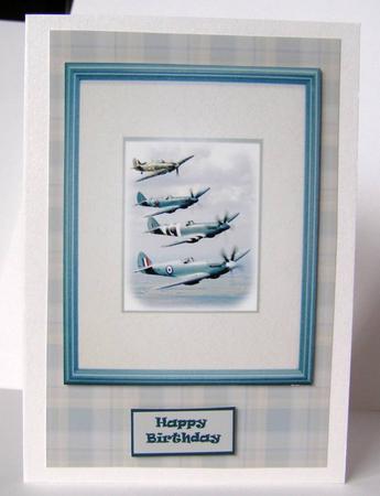 Vintage Plane Birthday Card by Margaret McCartney