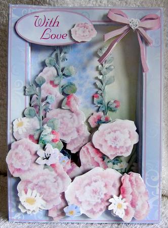 Super Flower Boxes 3D Kit - Hollyhocks & Daisies by Margaret McCartney