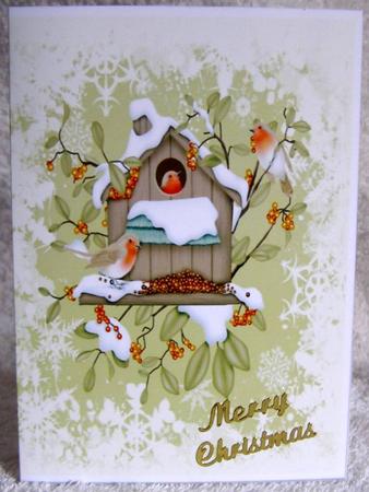 A5 Ready Made Robin Tree House by Margaret McCartney
