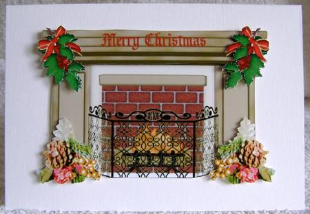 Festive Fireplace by Margaret McCartney