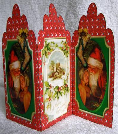 Vintage Christmas Trifold by Margaret McCartney