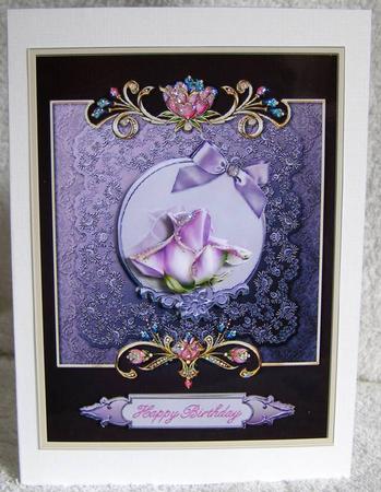 Rose Card Front by Margaret McCartney