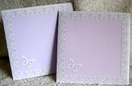 Butterfly Lace 14.5 x 14.5 cm Envelope Kit by Margaret McCartney