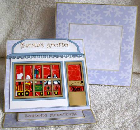 Santa Express Grotto Easel Card Kit by Margaret McCartney