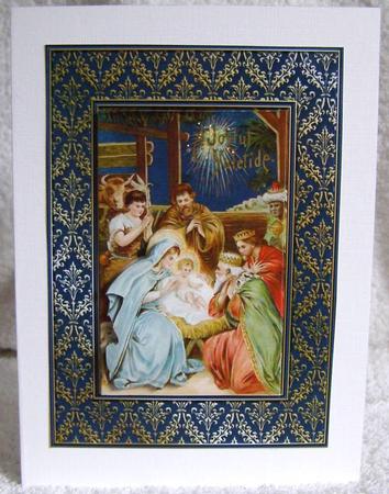Nativity Scene Quick Card by Margaret McCartney