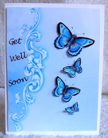 Beautiful Blue Butterflies by Margaret McCartney