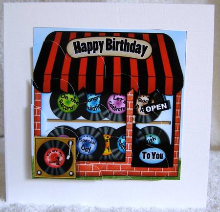 The Little Record Shop Shell Edged Corner Side Stacker by Margaret McCartney