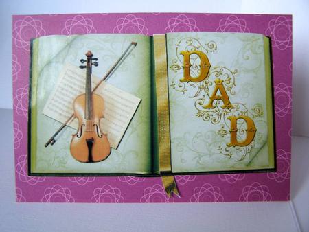 Dad Book Card Topper Front by Margaret McCartney