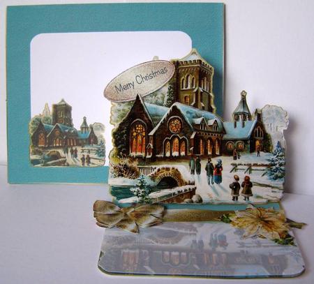 3D Shaped Easel Card Kit - Reflections of Christmas by Margaret McCartney