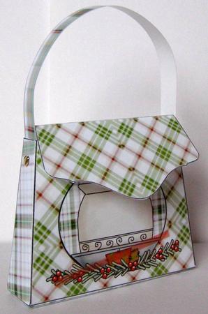 Christmas Candle Purse 1 by Margaret McCartney