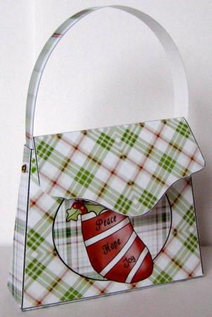 Christmas Stocking Purse by Margaret McCartney