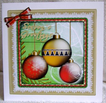 Baubles3 on Gold by Margaret McCartney